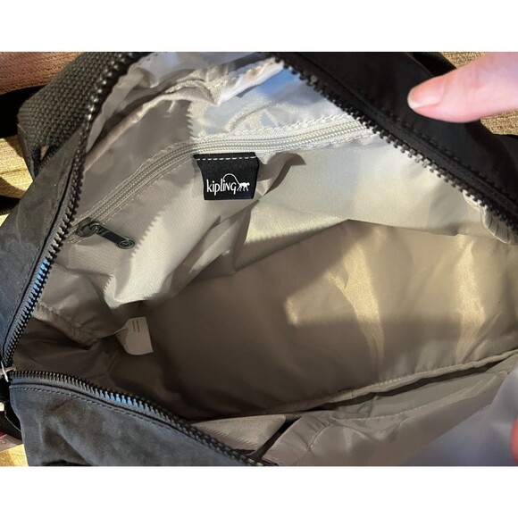 Kipling Defea Black Shoulder Crossbody Messenger Bag NWT NEW Size Medium - Picture 10 of 13